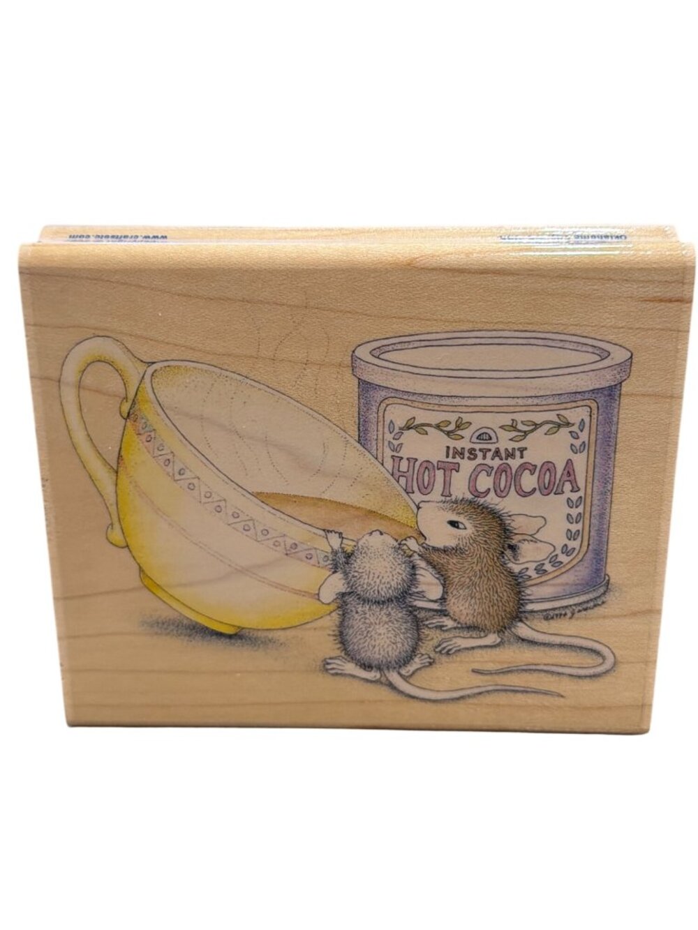 House Mouse Rubber Stamp Hot Cocoa 02 Monica Friend Stampabilities 2007